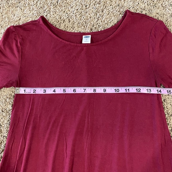 Old Navy burgundy swing dress XS - Picture 7 of 9